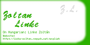 zoltan linke business card